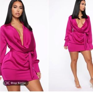 Magenta mini dress , never worn